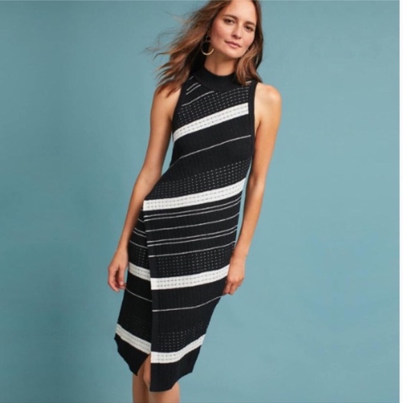 Anthropologie Dresses & Skirts - Anthropologie Moth Asymmetrical Black White Dress